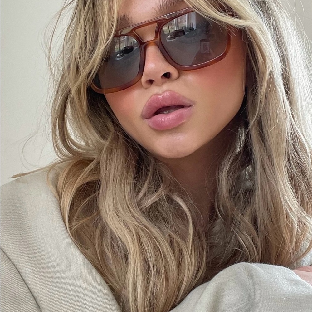 NIB VEHLA Dixie Honey Tortoise/Graphite Sunglasses